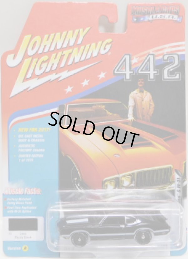 画像1: 2017 JOHNNY LIGHTNING - MUSCLE CARS USA R1 【1970 OLDS CUTLASS S W-31】 BLACK/RR (1672個限定）　
