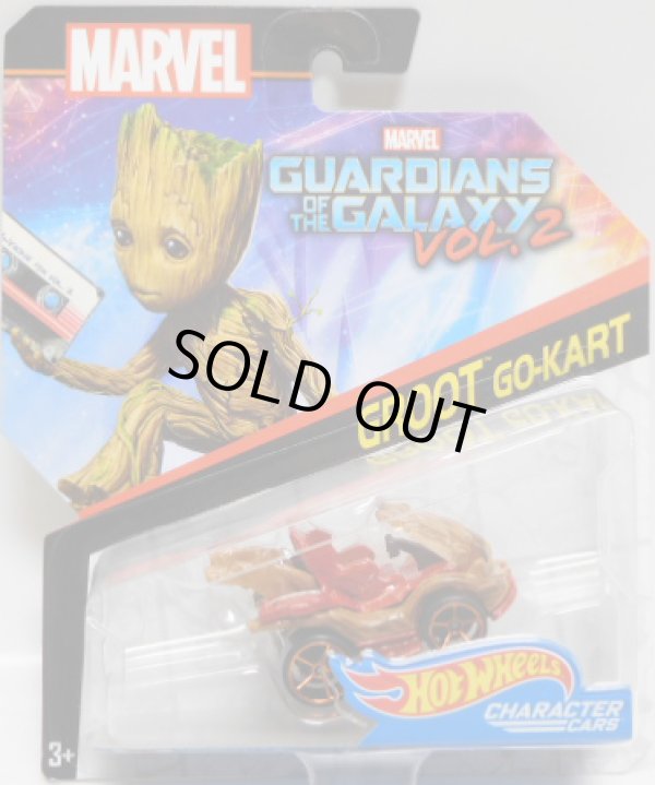 画像1: 2017 HW MARVEL 【"GUARDIANS OF THE GALAXY 2" GROOT GO-KART】　WOOD-RED/O5 (2017 CARD)