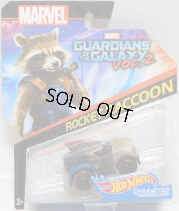 画像1: 2017 HW MARVEL 【"GUARDIANS OF THE GALAXY 2" ROCKET RACCOON】　RT-DK.BROWN(服がBLUE)/PR5 (2017 CARD)