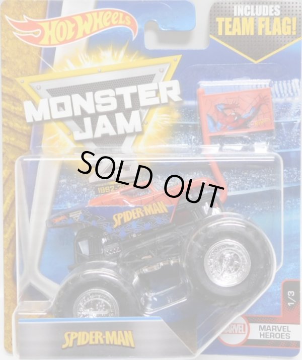 画像1: 2017 MONSTER JAM includes TEAM FLAG! 【SPIDER-MAN】 RED (MARVEL HEROES)