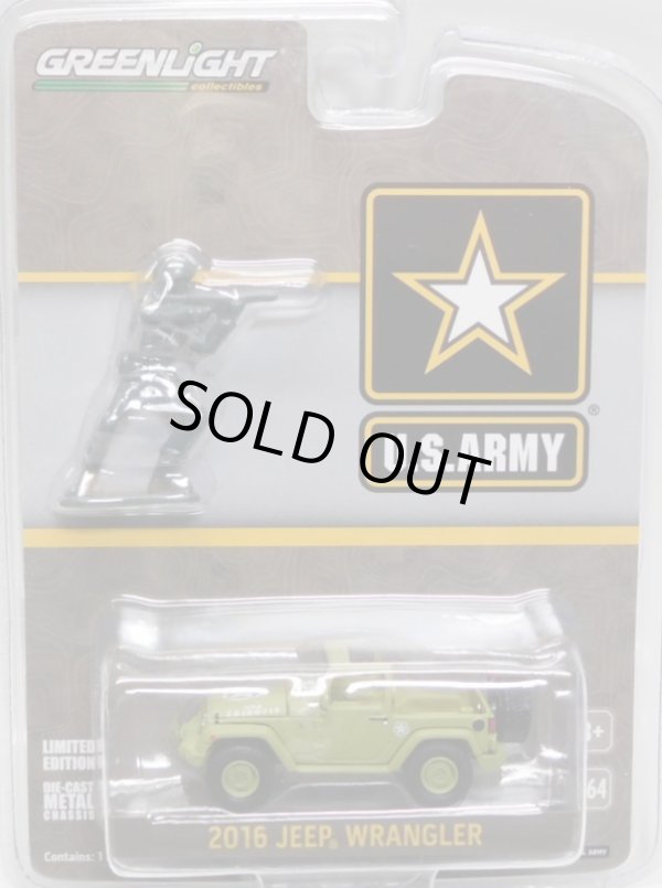 画像1: 2017 GREENLIGHT HOBBY EXCLUSIVE 【"U.S.ARMY" 2016 JEEP WRANGLER with SOLDIER FIGURE】 LT.OLIVE/RR