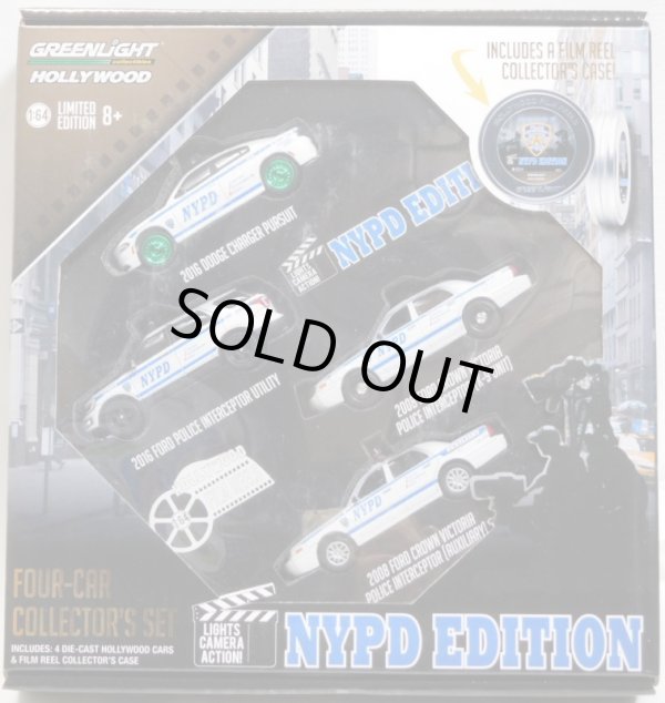 画像1: 2017 GREENLIGHT - HOLLYWOOD FILM REELS 【NYPD EDITION (4台セット）】 2016 DODGE CHARGER PURSUITがGREEN MACHINE