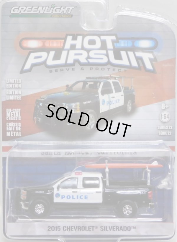 画像1: 2017 GREENLIGHT HOT PURSUIT S22 【2015 CHEVROLET SILVERADO】 BLACK/RR (SANTA MONICA POLICE DEPARTMENT) 