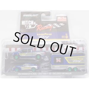 画像: 2017 GREENLIGHT - HITCH & TOW RACING "MIJO EXCLUSIVE" 【2014 NISSAN GT-R(R35)/2015 FORD F-150/ENCLOSED CAR HAULER】 BLUE/RR (GOOD YEAR)(GREEN MACHINE)