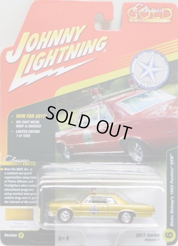 画像1: 2017 JOHNNY LIGHTNING - CLASSIC GOLD COLLECTION R1D 【BLAKE RAINEY'S 1965 PONTIAC GTO】 GOLD/RR (1256個限定)