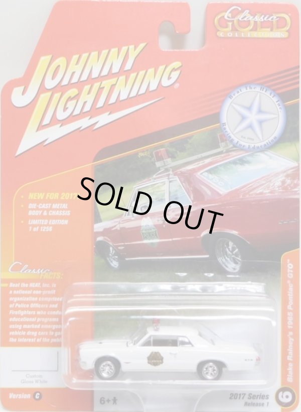 画像1: 2017 JOHNNY LIGHTNING - CLASSIC GOLD COLLECTION R1C 【BLAKE RAINEY'S 1965 PONTIAC GTO】 WHITE/RR (1256個限定)