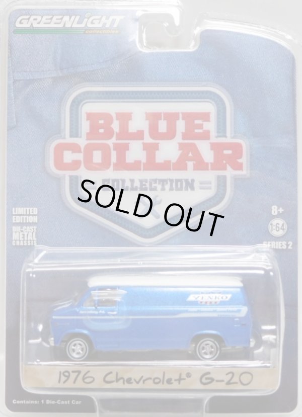 画像1: 2017 GREENLIGHT BLUE COLLAR COLLECTION S2 【1976 CHEVROLET G-20 (YENKO PARTS)】 BLUE-WHITE/RR 