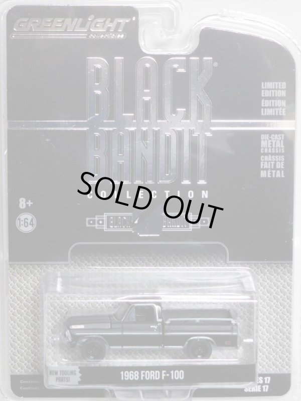 画像1: 2017 GREENLIGHT BLACK BANDIT SERIES17 【1968 FORD F-100】 BLACK/RR