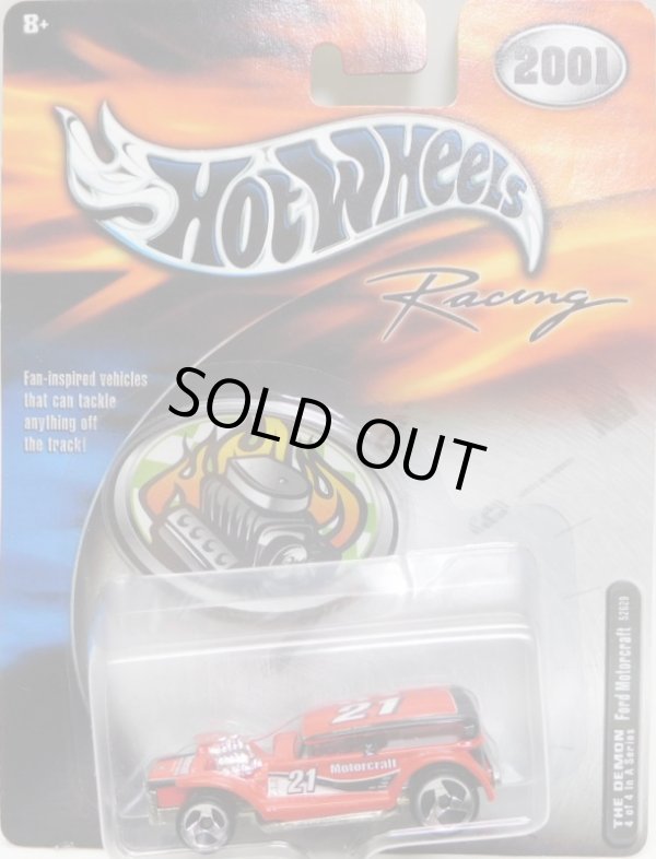 画像1: 2001 HOT WHEELS RACING 【#21 TEAM MOTORCRAFT THE DEMON】 RED/3SP