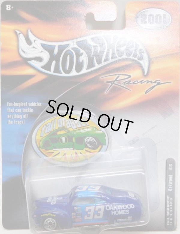 画像1: 2001 HOT WHEELS RACING 【#33 TEAM OAKWOOD TAIL DRAGGER】 BLUE/LACE