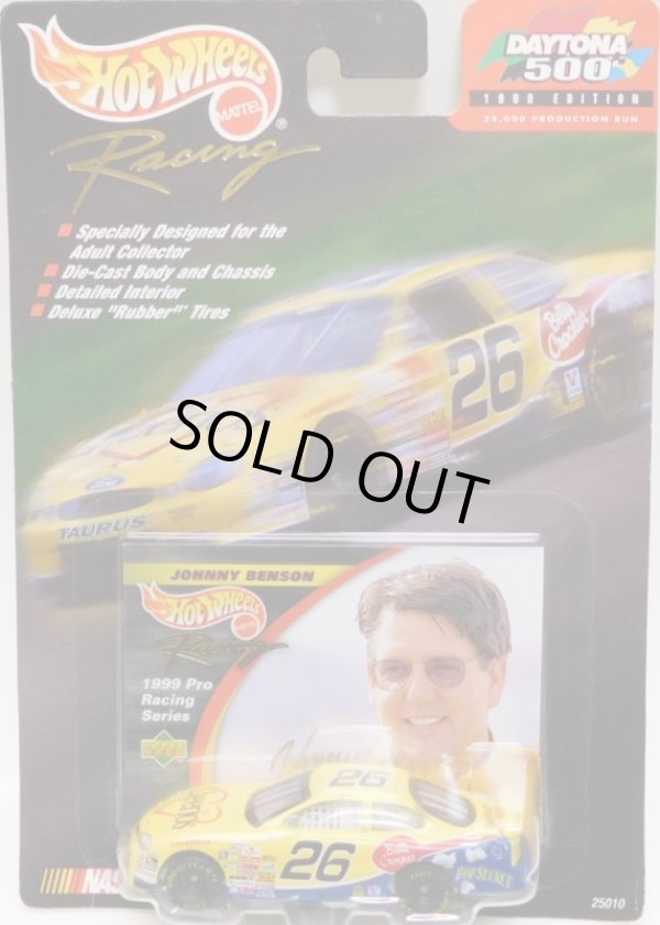 画像1: 1999 HOT WHEELS RACING "DAYTONA 500"【#26 TEAM CHEERIOS FORD TAURUS】　YELLOW/RR