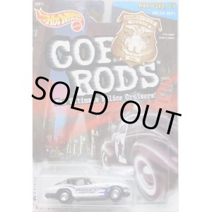 画像: 2000 K・B TOYS EXCLUSIVE COP RODS 2 【'63 CORVETTE】　BLACK-WHITE/RR