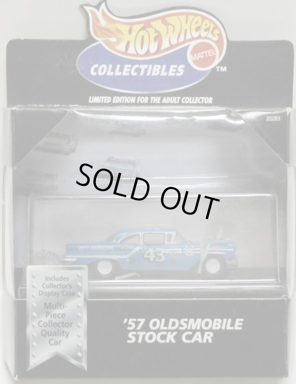 画像1: 1998 100% SINGLE 【'57 OLDSMOBILE STOCK CAR (RICHARD PETTY)】 BLUE/RR (WHITE WHEELS)