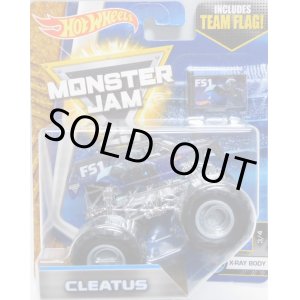 画像: 2017 MONSTER JAM includes TEAM FLAG! 【CLEATUS】 CLAR BLACK (X-RAY BODY)