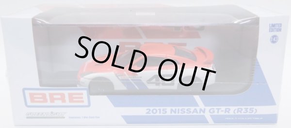 画像1: 1/43 GREENLIGHT MIJO EXCLUSIVE 【"BRE" 2015 NISSAN GT-R (R35)】 WHITE-RED/RR (2300個限定）