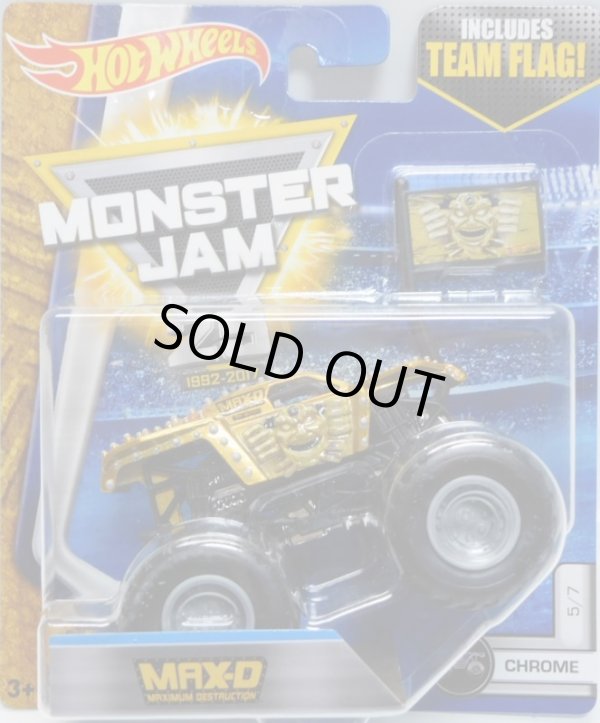 画像1: 2017 MONSTER JAM includes TEAM FLAG! 【MAX-D】 GOLD (CHROME)