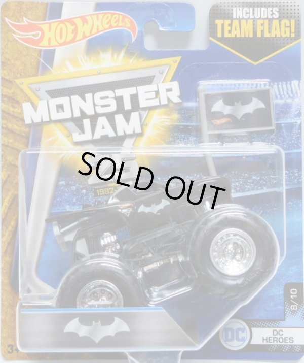 画像1: 2017 MONSTER JAM includes TEAM FLAG! 【BATMOBILE】 BLACK (DC HEROES)