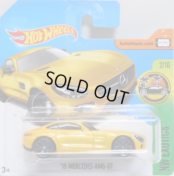 画像1: 【'15 MERCEDES-AMG GT】 YELLOW/5Y (NEW CAST) (インターナショナル・ショートカード) 