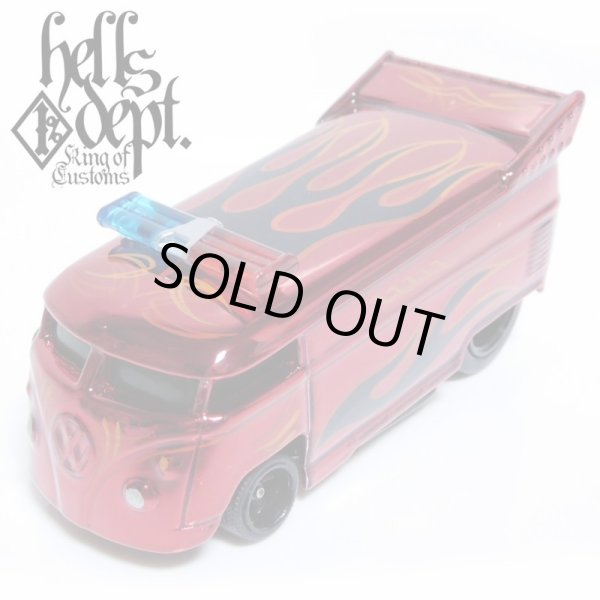 画像1: HELLS DEPT 2017 SHO Pinstriping 【VOLKSWAGEN DRAG BUS with BAR (カスタム完成品)】RED/RR(送料サービス適用外）