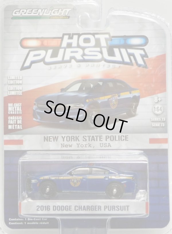 画像1: 2017 GREENLIGHT HOT PURSUIT S23 【2016 DODGE CHARGER PURSUIT】 DK.BLUE/RR (NEW YORK STATE POLICE)