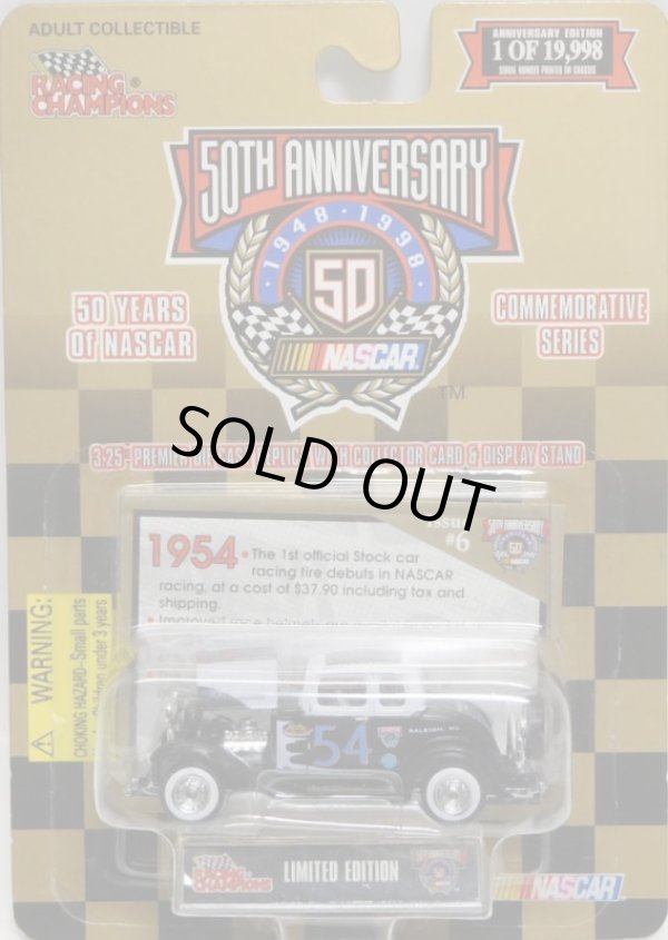 画像1: 1998 RACING CHAMPIONS - 50th ANNIVERSARY NASCAR 【1954】 BLACK-WHITE/RR