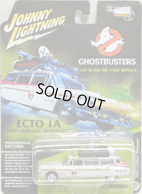 画像1: 2017 JOHNNY LIGHTNING - SILVER SCREEN MACHINES 【"GHOST BUSTERS" 1959 CADILLAC ELDORADO ECTO-1A】 WHITE/RR (WHITE LIGHTNING)