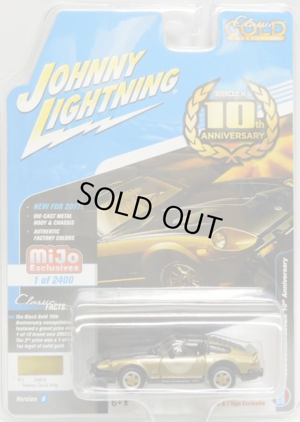 画像1: 2017 JOHNNY LIGHTNING - CLASSIC GOLD COLLECTION MIJO EXCLUSIVE 【1980 DATSUN 280ZX 10th ANNIVERSARY】 GOLD-BLACK/RR