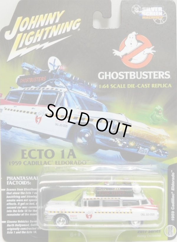 画像1: 2017 JOHNNY LIGHTNING - SILVER SCREEN MACHINES 【"GHOST BUSTERS" 1959 CADILLAC ELDORADO ECTO-1A】 WHITE/RR