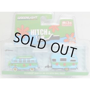 画像: 2017 GREENLIGHT - HITCH & TOW CLUB V-DUB "MIJO EXCLUSIVE" 【VOLKSWAGEN SAMBA BUS AND 1959 SIESTA TRAVEL TRAILER】 LT.BLUE-GREEN/RR (2898個限定）