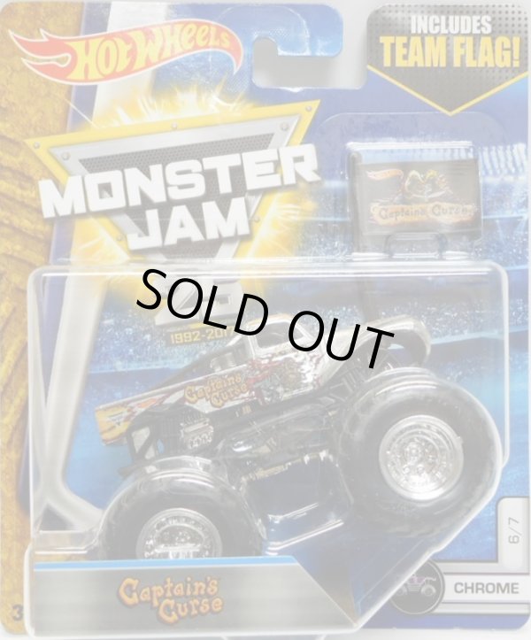 画像1: 2017 MONSTER JAM includes TEAM FLAG! 【CAPTAIN CURSE】 ZAMAC (CHROME)