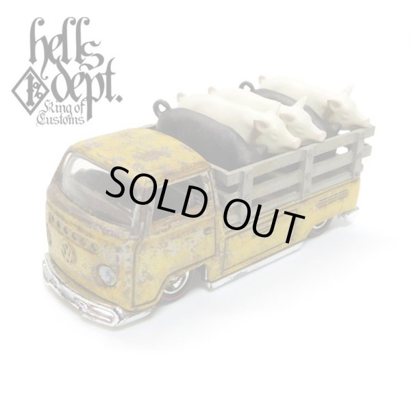 画像1: HELLS DEPT 2017 - カツヌマ製作所 【VOLKSWAGEN T2 "PIG UP"(5) (完成品)】YELLOW/RR（送料サービス適用外）