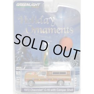 画像: 2017 GREENLIGHT HOLIDAY ORNAMENTS S2 【1972 CHEVROLET C-10 WITH CAMPER SHELL】 CHOCOLATE/RR