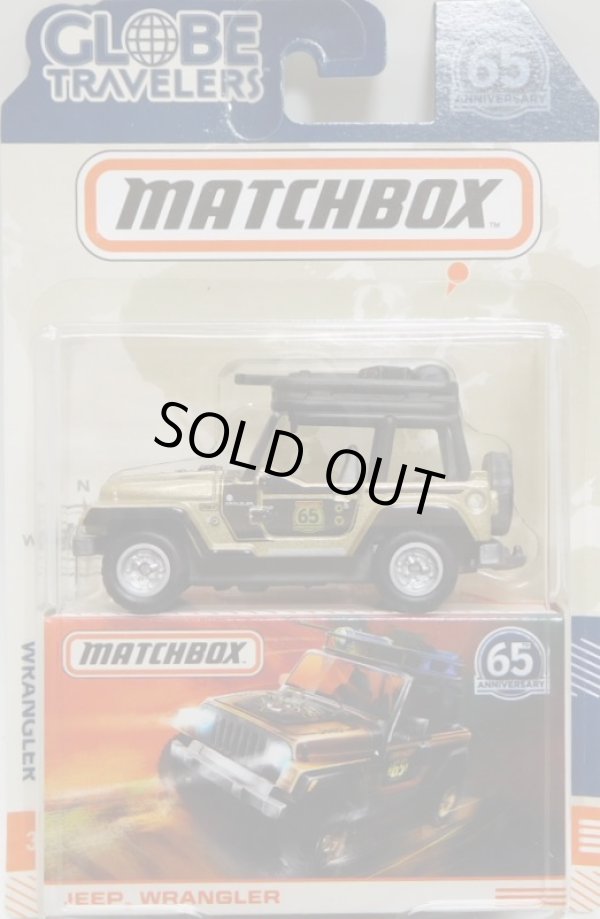 画像1: 2018 MATCHBOX GLOBE TRAVELERS 【JEEP WRANGLER】 GOLD-BLACK/RR(予約不可）