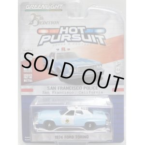 画像: 2018 GREENLIGHT HOT PURSUIT S25 【1974 FORD TORINO】 LT.BLUE/RR (SAN FRANCISCO POLICE)