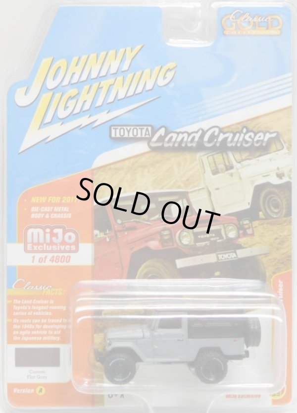 画像1: 2017 JOHNNY LIGHTNING - CLASSIC GOLD COLLECTION "MIJO EXCLUSIVE" 【1980 TOYOTA LAND CRUISER】 FLAT GRAY-BLACK/RR