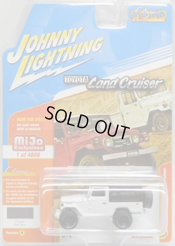 画像1: 2017 JOHNNY LIGHTNING - CLASSIC GOLD COLLECTION "MIJO EXCLUSIVE" 【1980 TOYOTA LAND CRUISER】 WHITE-BLACK/RR (WHITE LIGHTNING)
