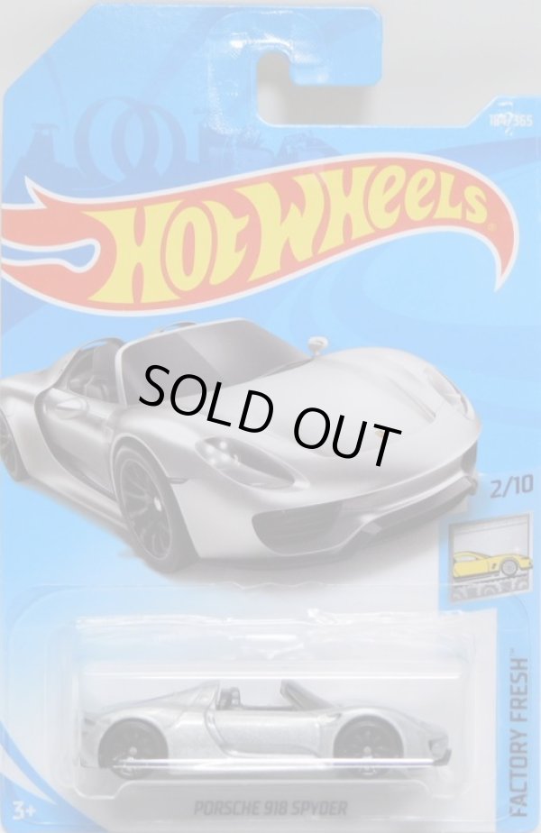 画像1: 【PORSCHE 918 SPYDER】 SILVER/10SP (NEW CAST)