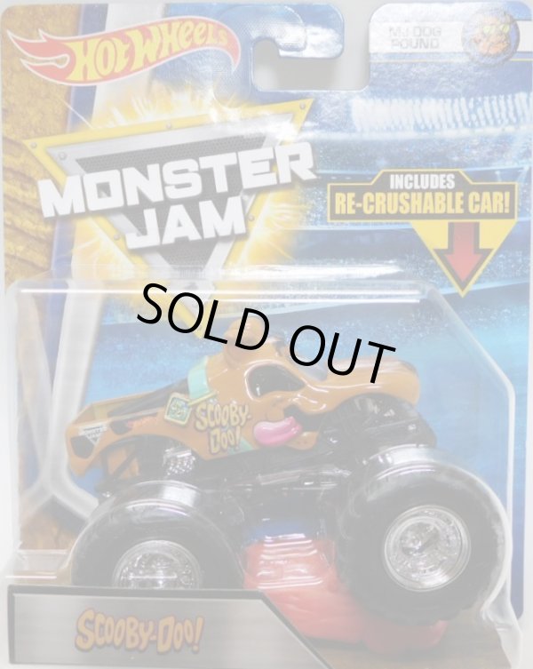 画像1: 2018 MONSTER JAM includes RE-CRUSHABLE CAR! 【SCOOBY-DOO!】 BROWN (MJ DOG POUND)