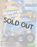 画像: 2018 MONSTER JAM includes RE-CRUSHABLE CAR! 【BLUE THUNDER】 CLEAR BLUE (X-RAY BODY)