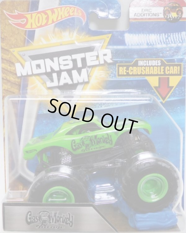 画像1: 2018 MONSTER JAM includes RE-CRUSHABLE CAR! 【GAS MONKEY GARAGE】 LT.GREEN (EPIC ADDITIONS)