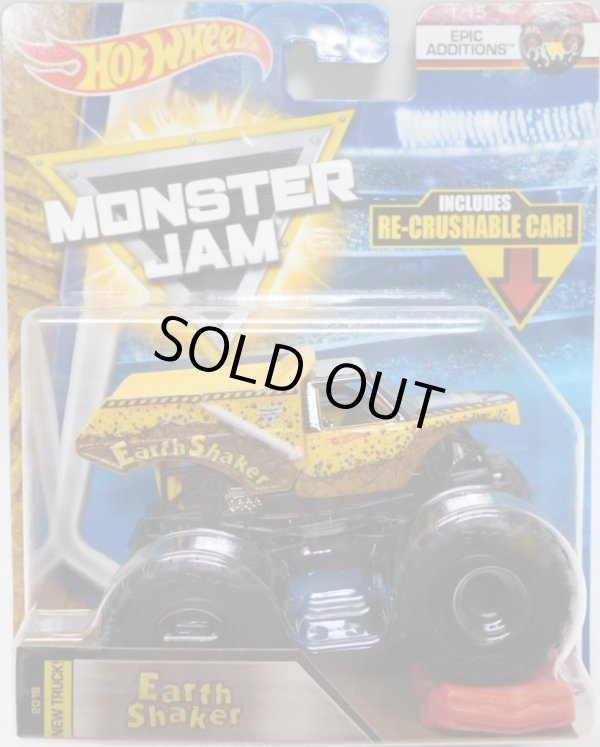 画像1: 2018 MONSTER JAM includes RE-CRUSHABLE CAR! 【EARTH SHAKER】 YELLOW (EPIC ADDITIONS)(2018 NEW TRACK!)