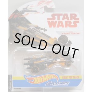 画像: 2018 HW STAR WARS CARSHIPS 【POE'S X-WING FIGHTER】　BLACK-LT.ORANGE/O5 (2018 WHITE CARD)