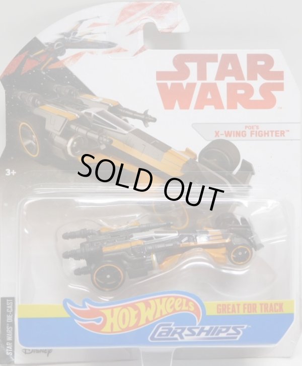 画像1: 2018 HW STAR WARS CARSHIPS 【POE'S X-WING FIGHTER】　BLACK-LT.ORANGE/O5 (2018 WHITE CARD)