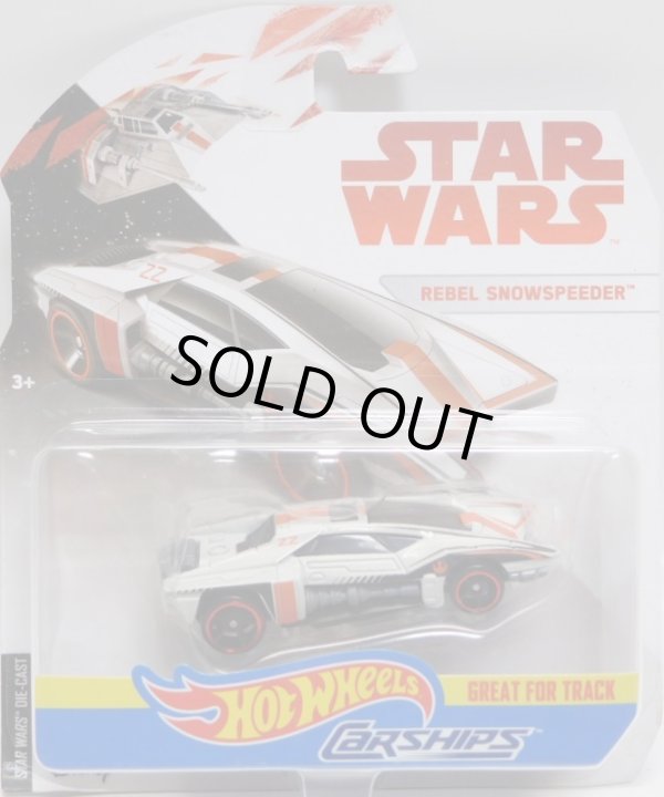 画像1: 2018 HW STAR WARS CARSHIPS 【REBEL SNOWSPEEDER】　WHITE/O5 (2018 WHITE CARD)