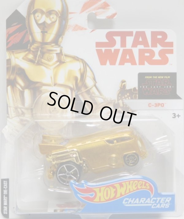 画像1: 2018 HW STAR WARS 【C-3PO】　GOLD/O5 (2018 WHITE CARD)