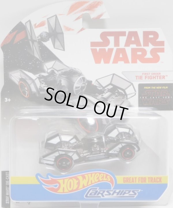 画像1: 2018 HW STAR WARS CARSHIPS 【FIRST ORDER TIE FIGHTER】 GUNMET-WHITE/O5 (2018 WHITE CARD)