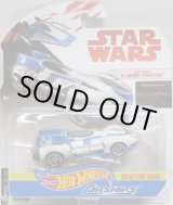 画像: 2018 HW STAR WARS CARSHIPS 【RESISTANCE A-WING FIGHTER】 WHITE-BLUE/J5 (2018 WHITE CARD)