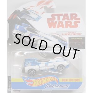 画像: 2018 HW STAR WARS CARSHIPS 【RESISTANCE A-WING FIGHTER】 WHITE-BLUE/J5 (2018 WHITE CARD)