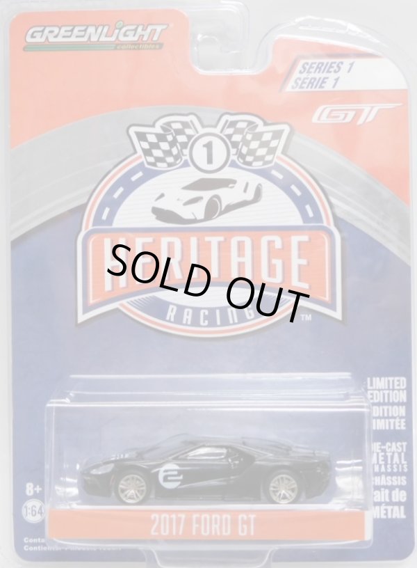 画像1: 2018 GREENLIGHT HERITAGE RACING S1【2017 FORD GT】 BLACK/RR