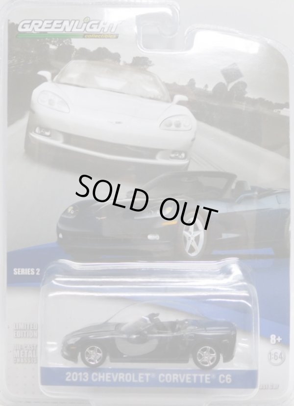 画像1: 2018 GREENLIGHT GENERAL MOTORS COLLECTION S2 【2013 CHEVROLET CORVETTE C6】 BLACK/RR 
